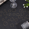 30Pcs 5 Sizes 316 Surgical Stainless Steel Wine Glass Charms Rings STAS-LP0001-03-3