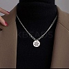 304 Stainless Steel Pendants STAS-CJ0002-15-7