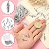 100Pcs 10 Styles Tibetan Style Alloy Pendants TIBEP-CJ0001-64-4