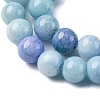 Ombre Effect Dyed Glass Beads Strands X-GLAA-T031-01O-02-4
