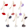 6Pcs 6 Colors Iron Phone Hanging Pendant Decoration AJEW-WR0001-49-1