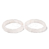 Natural Quartz Crystal Bead Stretch Bracelets for Women Men BJEW-C097-02A-14-1