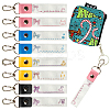 PU Leather & Cotton Name Marker Keychain AJEW-WH0514-043-1