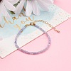 Faceted Natural Tanzanite Beaded Bracelets for Women BJEW-JB05928-01-1