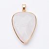 Faceted Natural Quartz Crystal Pendants G-F340-02C-1
