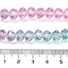 Transparent Painted Glass Beads Strands LS-DGLA-A034-T8mm-A10-3