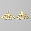 Hollow Brass Pendants KK-CJC0009-02C-03-1