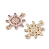 Alloy Enamel Connector Charms ENAM-I054-06D-2