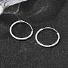 Brass Hoop Earrings EJEW-G474-01S-03-3