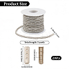 5 Yards Rhinestone Synthetic Rubber Cords OCOR-SP0001-33A-2