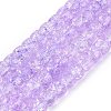 Crackle Transparent Glass Beads Strands GLAA-N069-03A-07-1