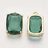 Faceted Glass Pendants X-GLAA-T010-005A-01-2