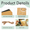 50 Sets 2 Colors Kraft Paper Bouquet Wrapping Paper DIY-TA0011-45-4