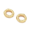 Brass Textured Linking Rings KK-D289-32G-2
