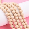Natural Fossil Beads Strands LS-G-E110-8mm-2-6