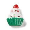 Christmas Theme Opaque Resin Decoden Cabochons RESI-F053-D04-1