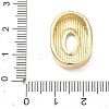 Brass Initial Beads KK-B167-27G-01O-3
