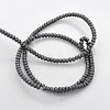 Electroplate Non-magnetic Synthetic Hematite Beads Strands LS-G-J208G-03-2