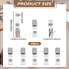 20Pcs Plastic & Iron Snap Clip Straps AJEW-LP0008-05-2