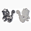 Alloy Enamel Kitten Pendants EA556Y-4-1