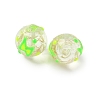 Luminous Handmade Enamel Gold Sand Glass Beads Strands LAMP-U004-08B-4