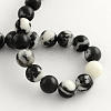 Round Natural Zebra Jasper Beads Strands G-R253-6mm-3