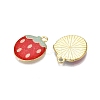 Light Gold Plated Alloy Enamel Pendants PALLOY-N176-26A-RS-2