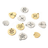 20Pcs 10 Style 304 Stainless Steel Pendants STAS-PJ0001-42-3