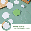 200Pcs 2 Style Paper Quilting Templates DIY-DC0002-71-5