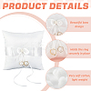 Satin Ring Pillow Cushion Bearer RDIS-WH0019-07-4