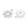 Rack Plating Alloy Rhinestone Pendants PALLOY-T091-20M-P-3