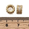 Brass Micro Pave Cubic Zirconia European Beads KK-Z126-06G-2