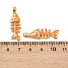 304 Stainless Steel Enamel Pendants STAS-C150-01D-02-3