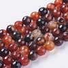 Natural Agate Beads Strands X-G-G580-8mm-26-1