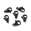 Spray Painted 304 Stainless Steel Lobster Claw Clasps STAS-R120-01E-02-2