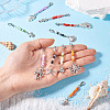10Pcs 10 Styles Ocean Theme Alloy Pendant Decoration HJEW-TAC0066-5