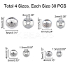 304 Stainless Steel Beads STAS-UN0018-63P-4