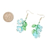 Acrylic Flower Dangle Earrings EJEW-MZ00588-6