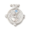 Brass Micro Pave Cubic Zirconia Pendants KK-H507-01P-1
