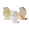 Natural White Jade Carved Healing Penguin Figurines PW-WG12060-09-1