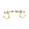 Brass Clip-on Earring Findings LS-KK-P232-05G-1