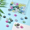 48Pcs 8 Colors Handmade Glass European Beads GLAA-FS0002-14-8