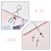 8 Sets 4 Styles Natural Mixed Gemstone Chip Pendants with Wood Beads FIND-FH0009-13-5