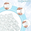 48Pcs 6 Styles Transparent Square Glass Cabochons GGLA-FS0001-06-3