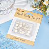 40Pcs 304 Stainless Steel Pendant Cabochon Settings STAS-BBC0006-24B-G-6