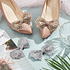 4Pcs 2 Colors Rhinestone Bowknot Shoe Decoration AJEW-HY0001-78-4