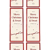 50Pcs Christmas Square with Word Merry Christmas Roll Stickers DIY-M070-03A-2