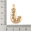Brass Micro Pave Clear Cubic Zirconia Pendants KK-B099-01G-J-3