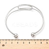 304 Stainless Steel Cuff Bangles BJEW-L682-034P-5
