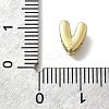 Brass Micro Pave Cubic Zirconia Letter Multi-Strand Links KK-D295-32G-22-3